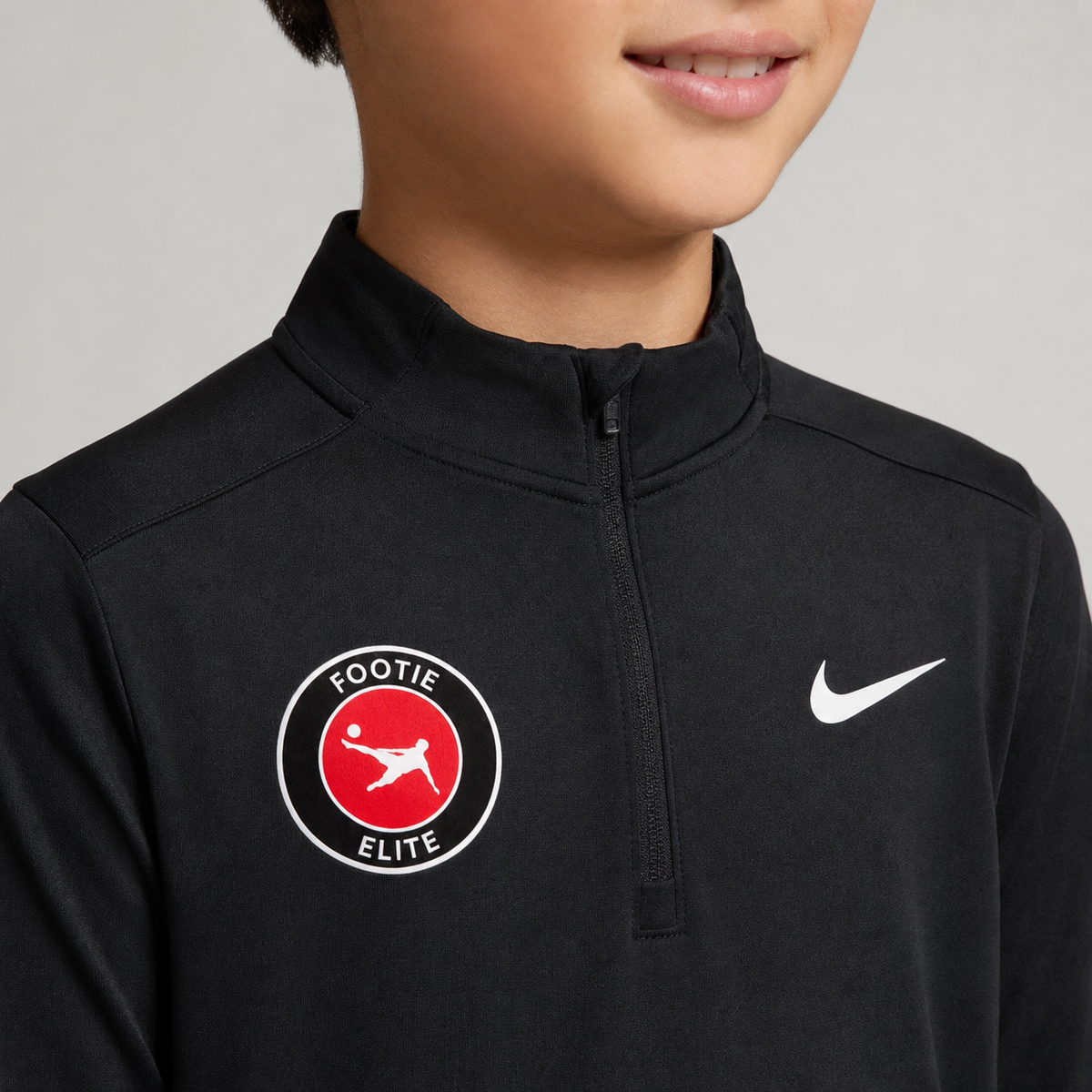 Quarter Zip - closeup